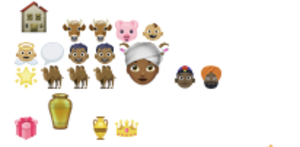 Juleevangeliet med emojis