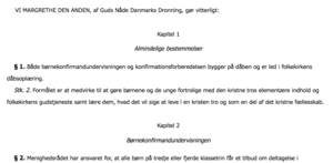 Anordning om konfirmation