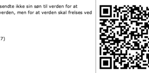 QR koder om forsoning