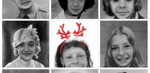 Sjovt billede af konfirmanderne