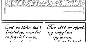 Fadervor som kalkmalerier