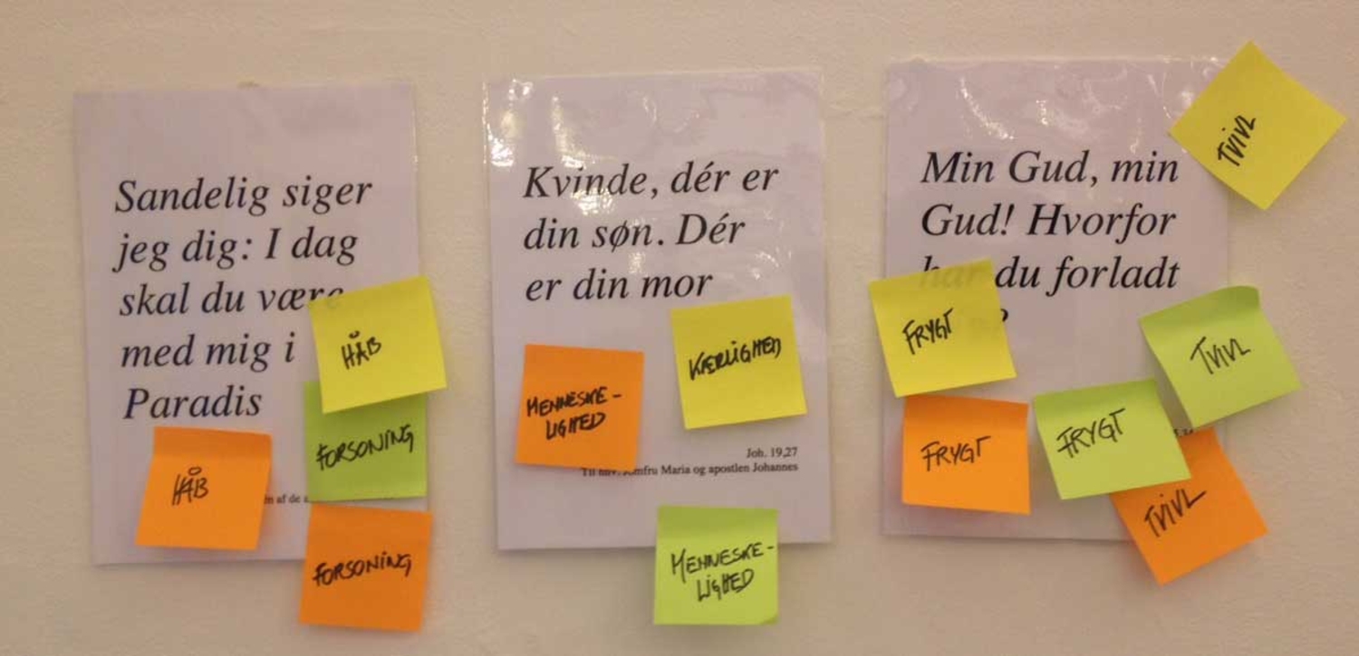Korsord og post-it