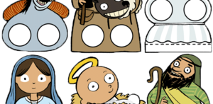 Halløj i stalden med fingerdukker