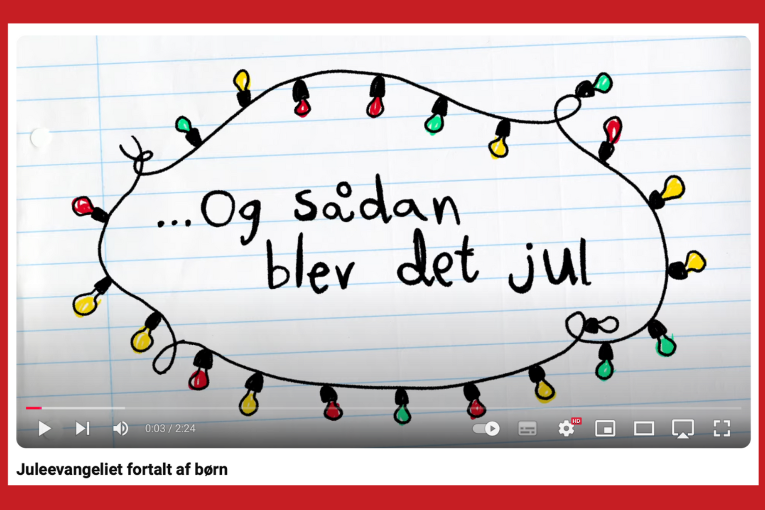 Juleevangeliet fortalt af børn