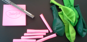 Ballon-rundtur i kirkerummet