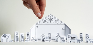 Transportabel julekrybbe